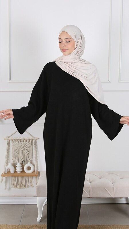 Strickkleid Butterfly: Schwarz Strickkleid Butterfly: Schwarz