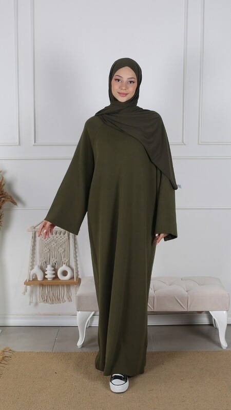 Strickkleid Butterfly: Khaki Strickkleid Butterfly: Khaki
