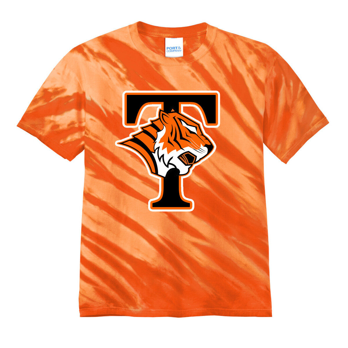 Tech Tigers Classic logo Tye Dye T-Shirt