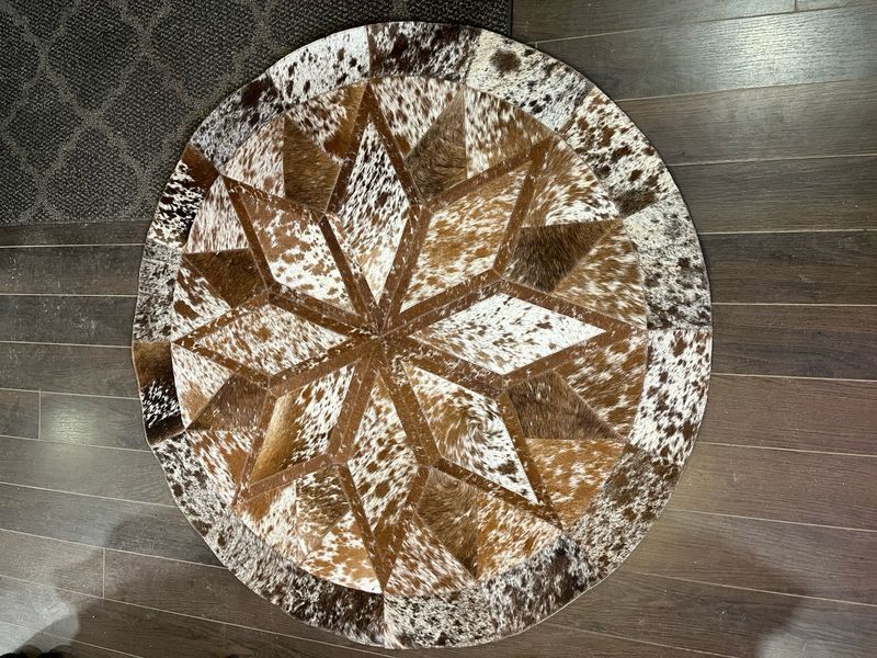 Tapis en véritable peau bœuf