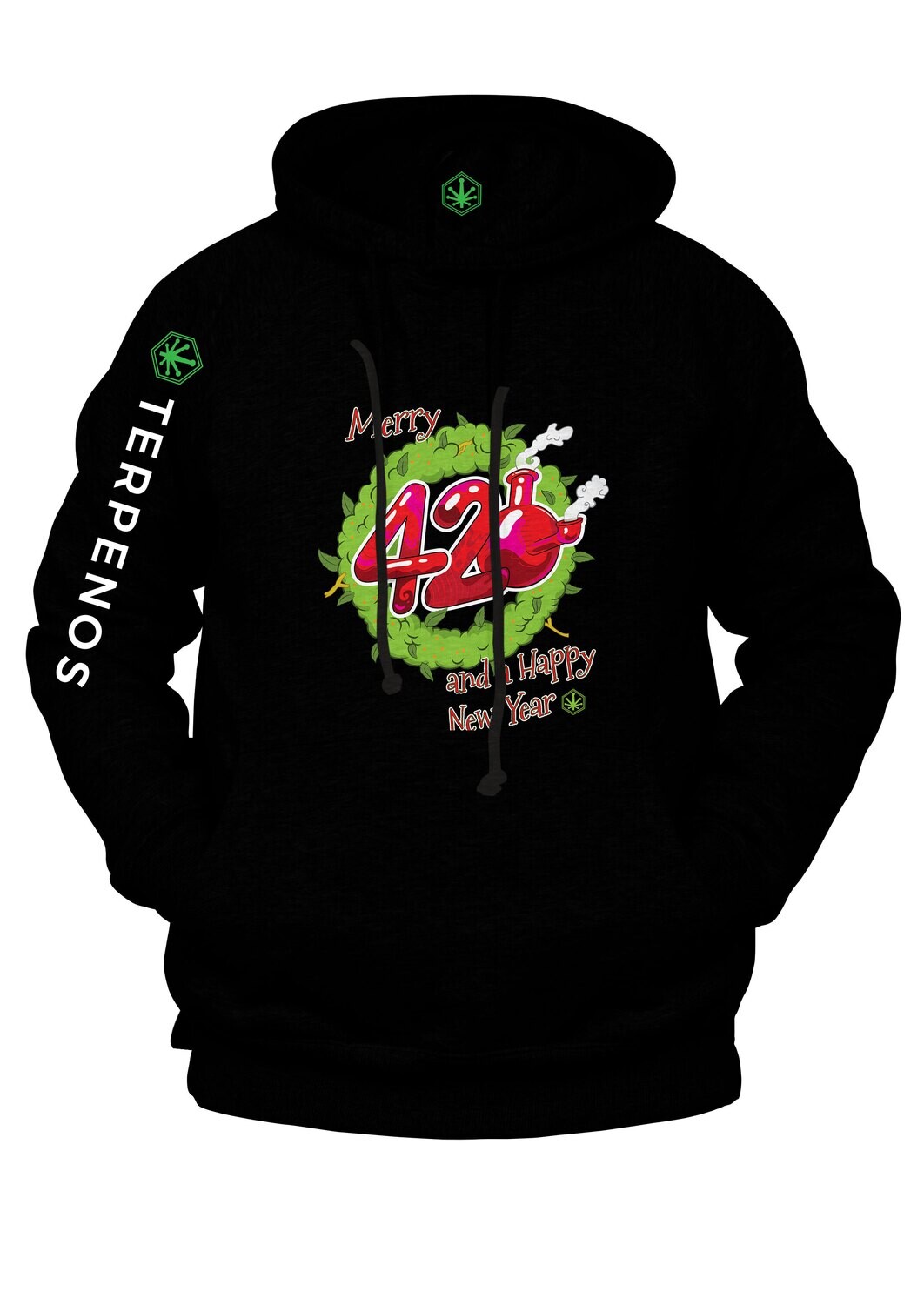 XMAS Collection Merry420, Hoodie by Terpenos(₡‎22,995)