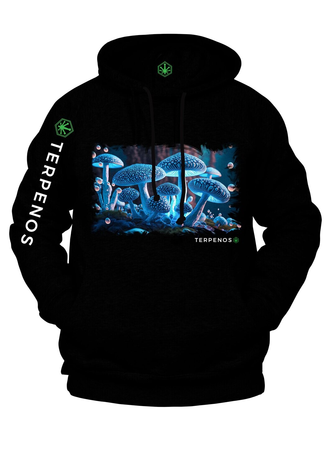 Mushroom Collection just_BLUE, Hoodie by Terpenos(₡‎22,995)