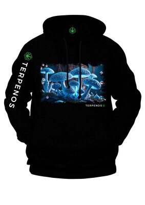 Mushroom Collection just_BLUE, Hoodie by Terpenos(₡‎22,995)