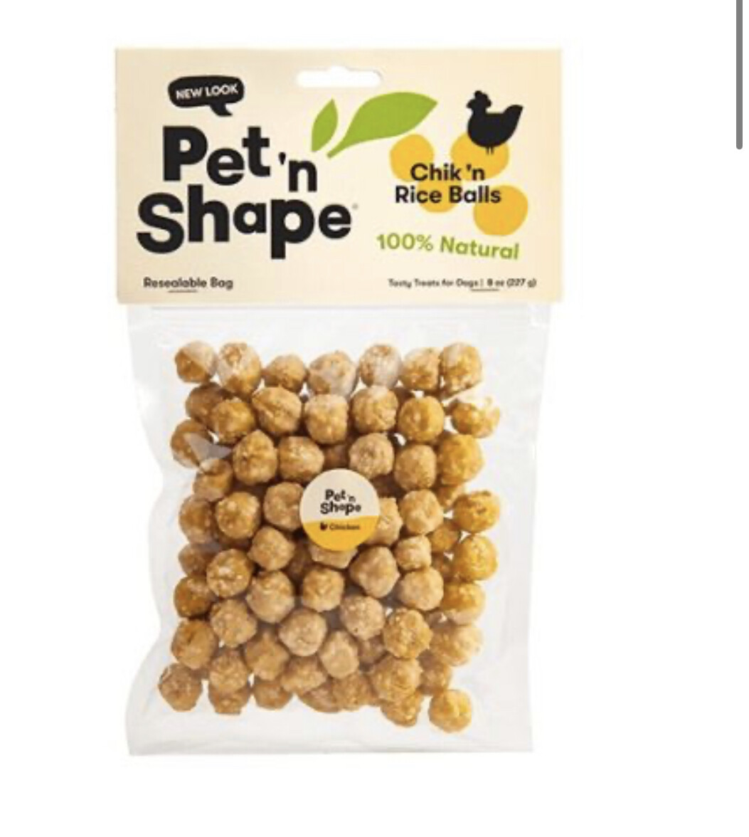 Pet'n Shape Chik'n Rice Balls 8 oz