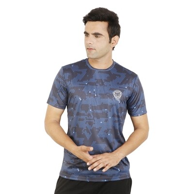 Blue Electric Hexa GymTiger Performance T-Shirt