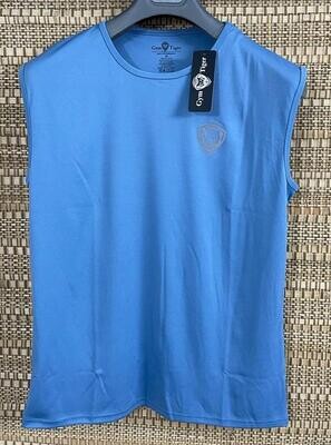Mens T-Shirt w/o Sleeve Blue