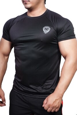 Mens T-Shirt Half Sleeve Black