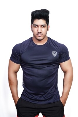 Mens T-Shirt Print Blue