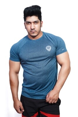 Mens T-Shift Mesh Blue