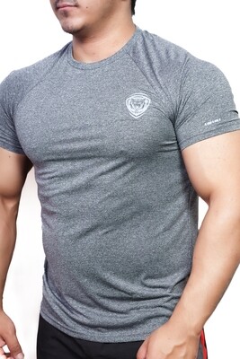 Mens T-Shirt Mesh Grey