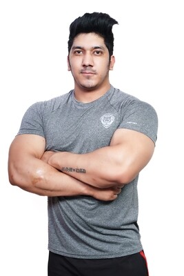Mens T-Shirt Mesh Grey