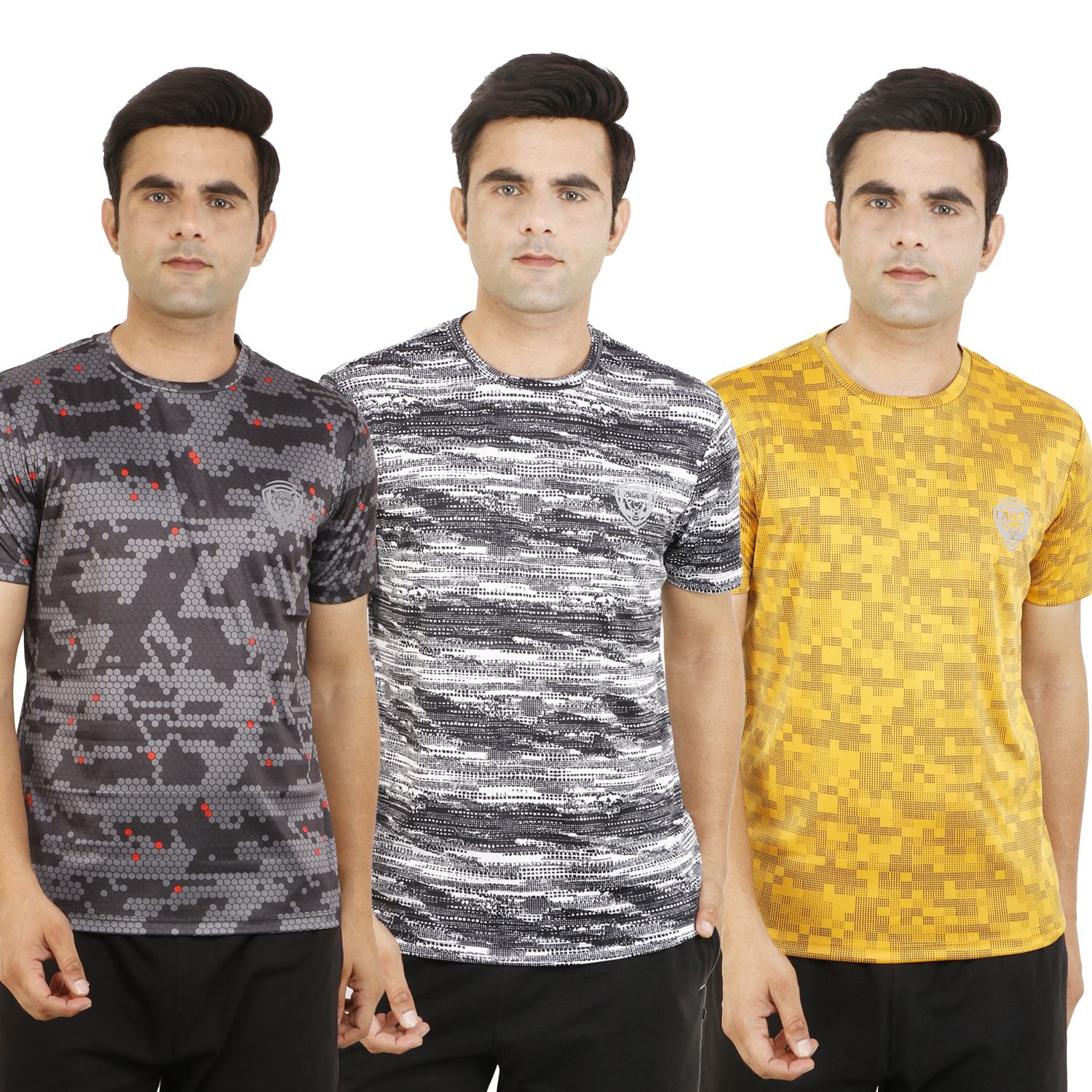 Pack of 3 Dri Fit Mens T-Shirt for Men Sports &amp; Gym