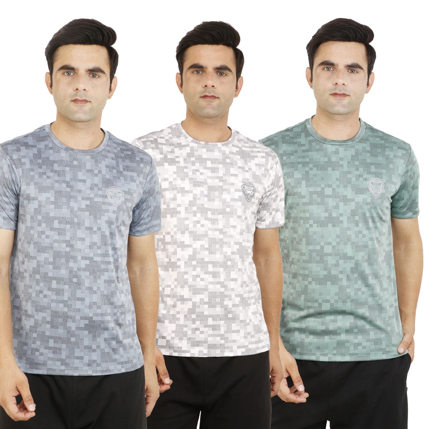Mens 3 T-Shirt Active Wear for Casual &amp; Sports Wear