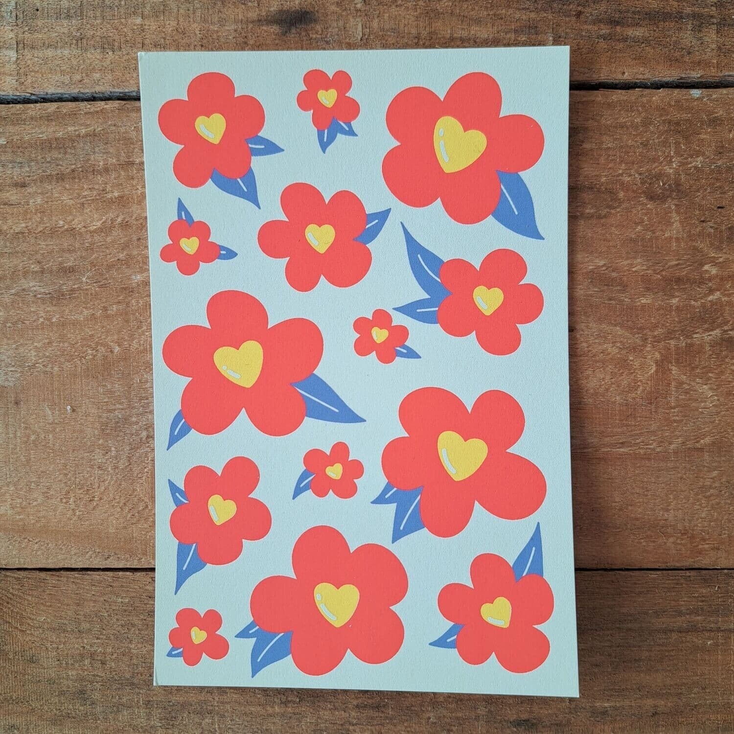Carte postale Cœur de Fleur