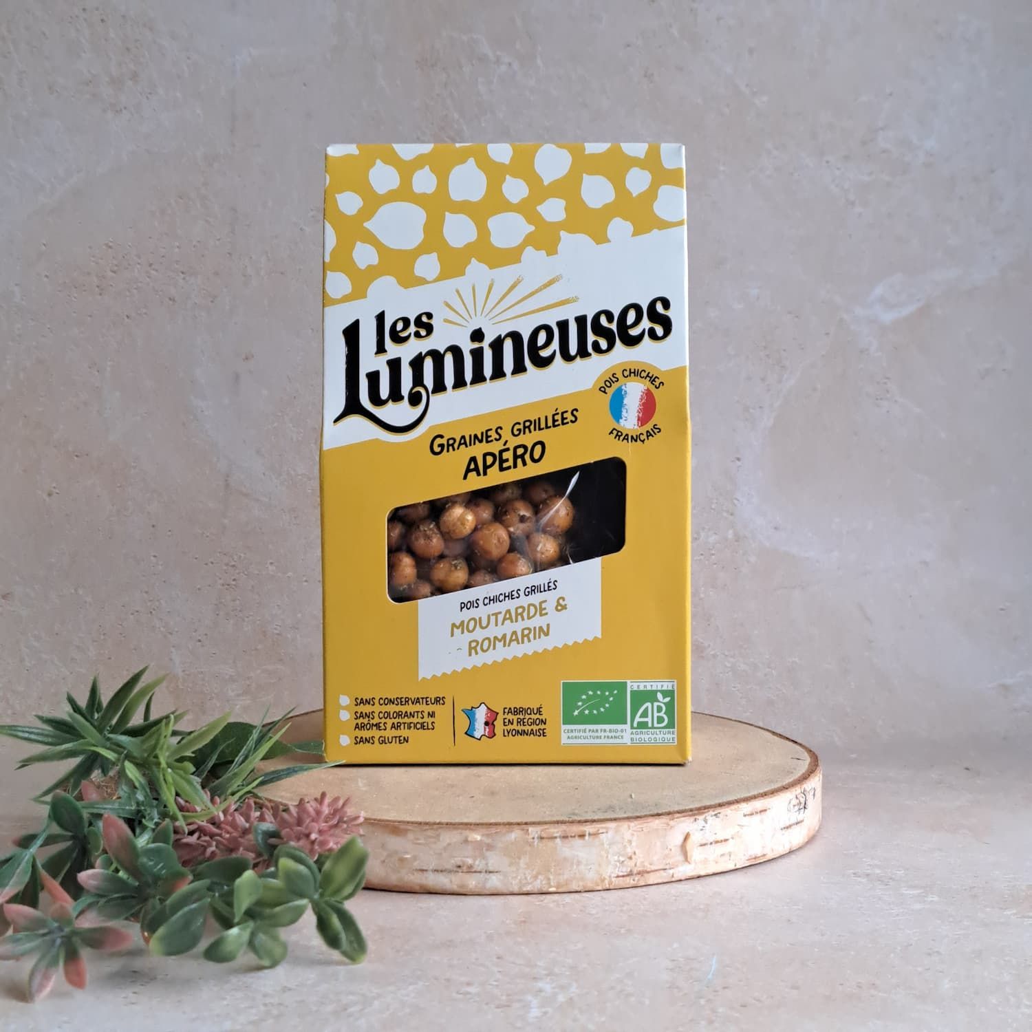 Graines Grillées Apéro Bio – Pois Chiche Moutarde & Romarin Graines Grillées Apéro Bio – Pois Chiche Moutarde & Romarin