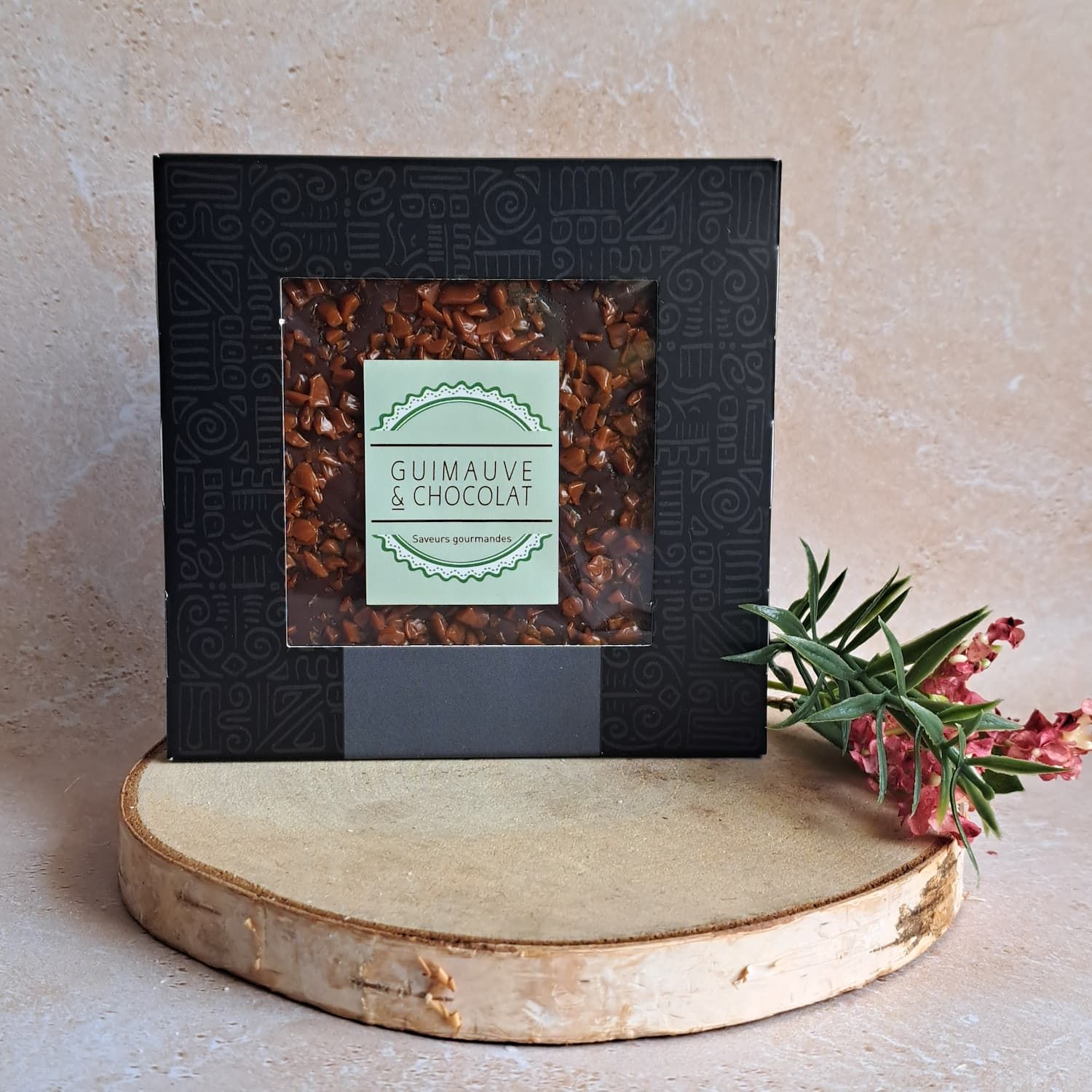 Tablette chocolat éclats caramel au beurre salé