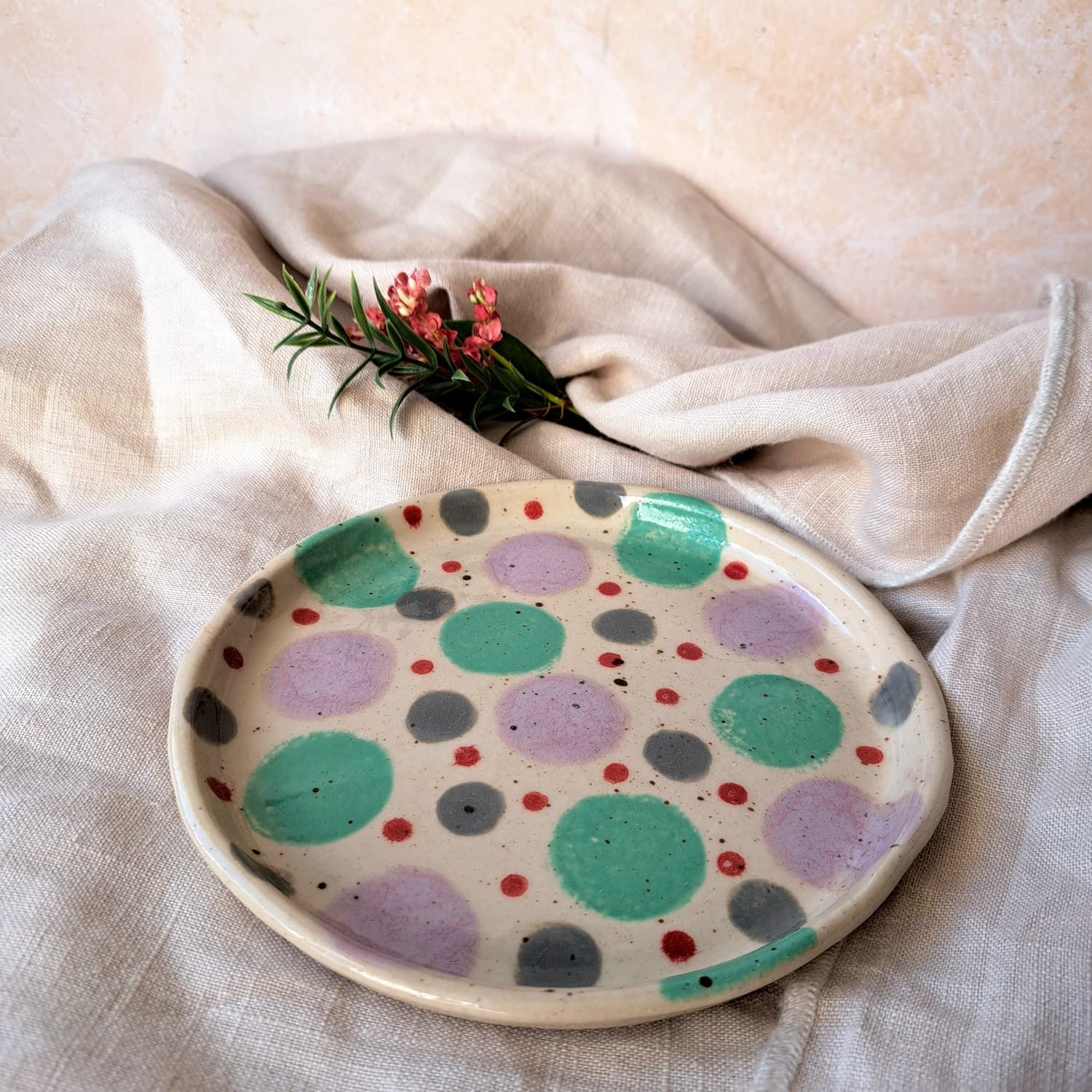 Assiette à dessert– Collection Bulles Assiette à dessert– Collection Bulles