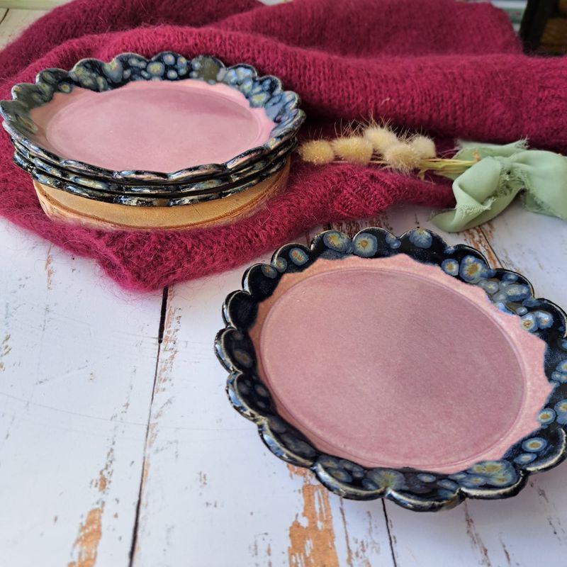 Assiette à dessert "Parenthèses d'Automne"