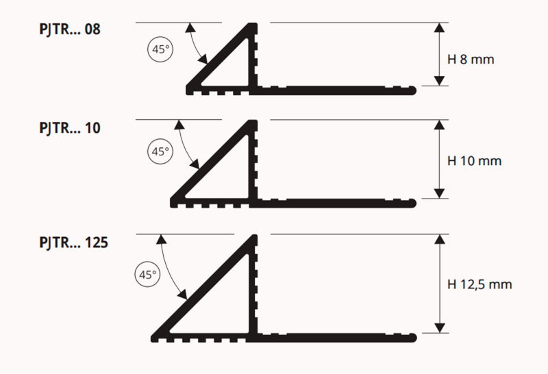 Trīsstūra formas profils PROJOLLY TRIANGLE no alumīnija