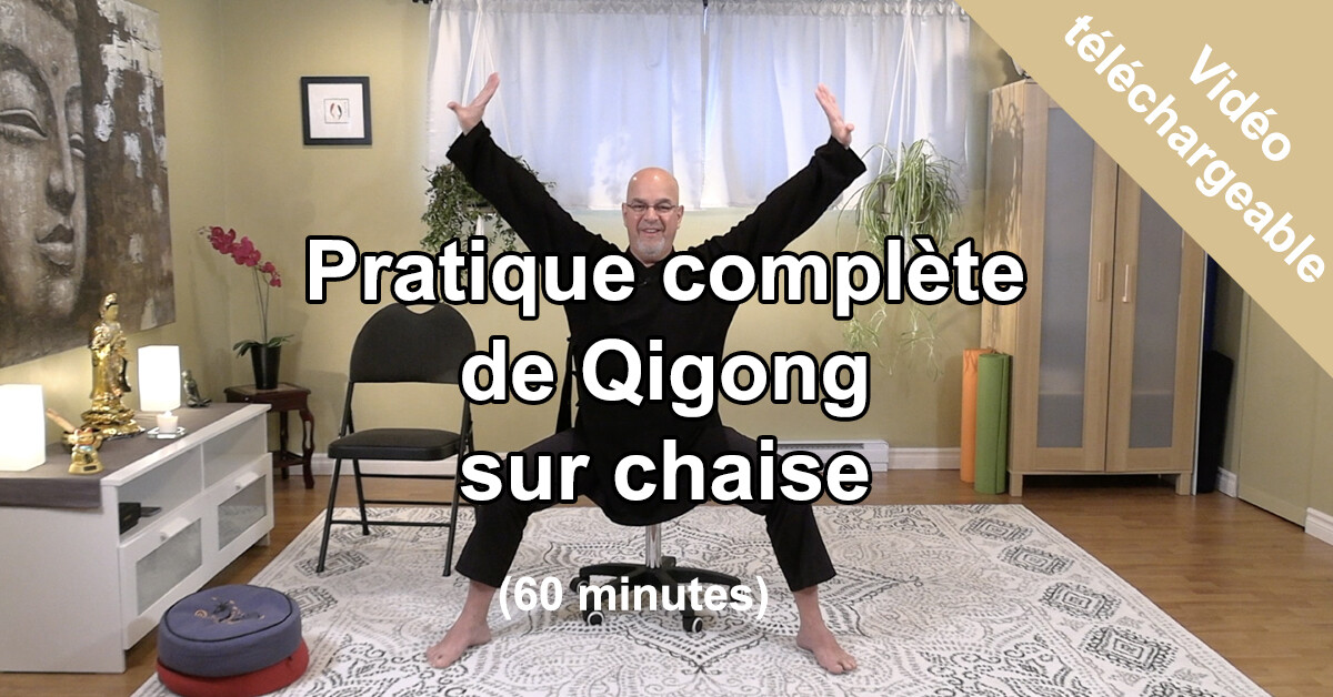 Pratique de Qigong sur chaise en haute définition (HD)