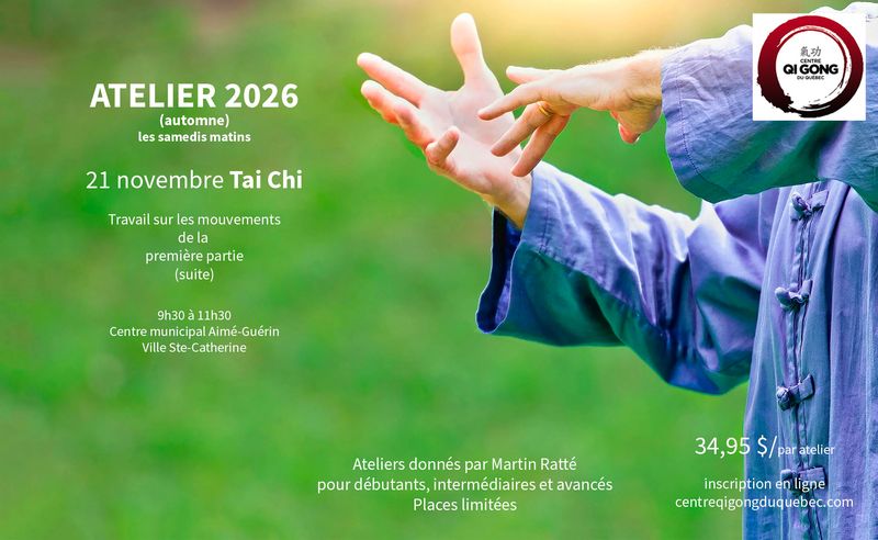 Ateliers de Tai Chi 21 novembre 2026