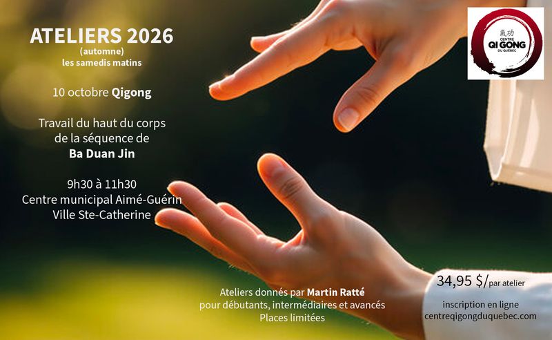 Ateliers de Qigong 10 octobre 2026