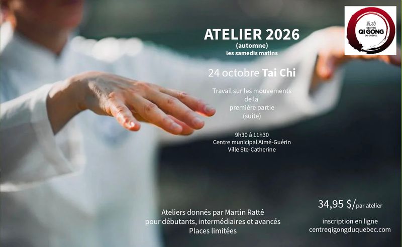 Ateliers de Tai Chi 24 octobre 2026