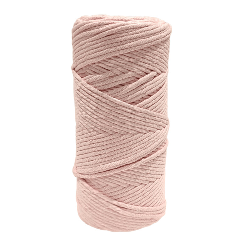 Premium Super Soft Baby Pink 3mm x 100m Macramé Cotton Cord