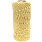 Yarn Traders Natural Eco Pale Yellow 3mm x 100m Macrame Soft Cotton Cord