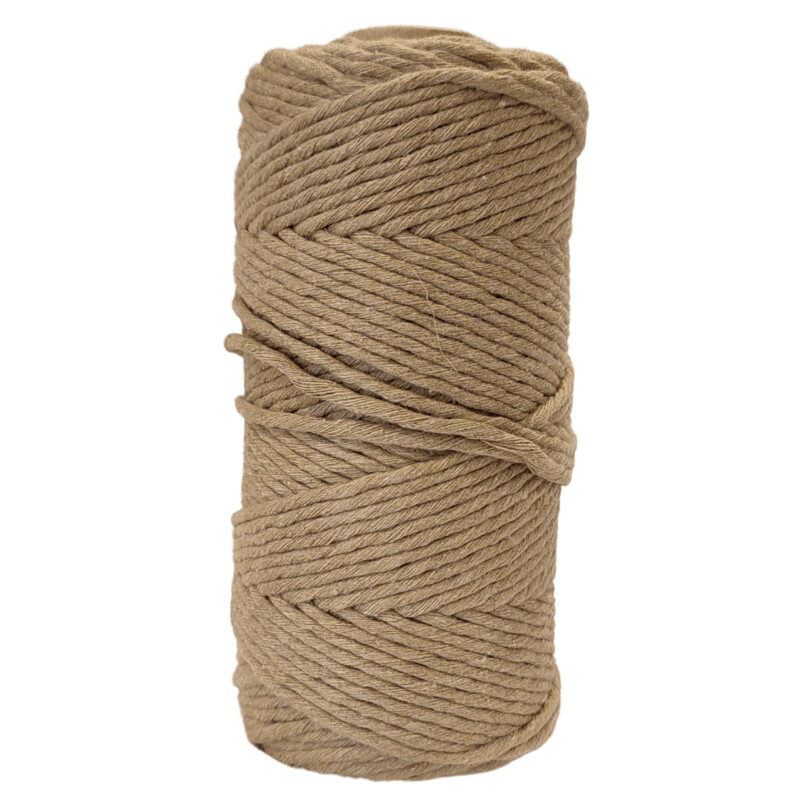 Yarn Traders Super Soft Peanut 3mm x 100m Macramé Cotton Cord