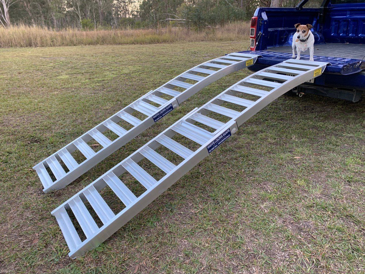 Folding Mower Ramps - 2.5 metres long - 1 tonne capacity - Pair