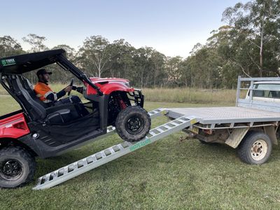 3 metres long - Non-Folding ATV & UTV Ramps - 1.5 tonne capacity - Pair