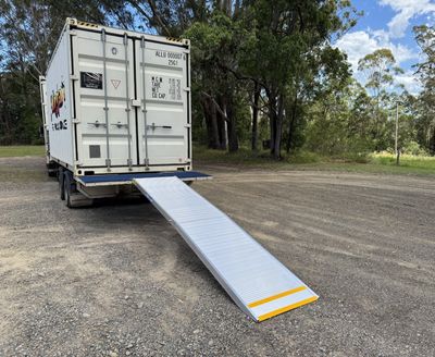 Whipps Ramps 4 metres long aluminium removalists walk board access loading ramp