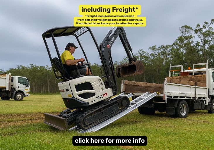 Whipps Ramps - 3.5 tonne capacity aluminium machinery loading ramps