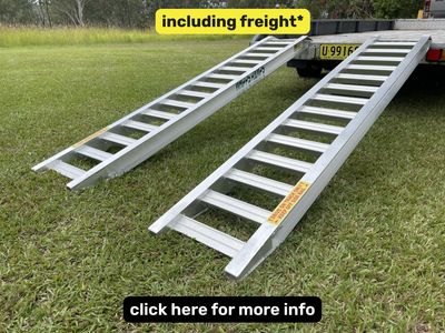 Whipps Ramps - 2.5 tonne capacity - 2.5 metres aluminium loading ramps