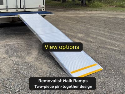 Removalist Ramps - Two-piece pin-together