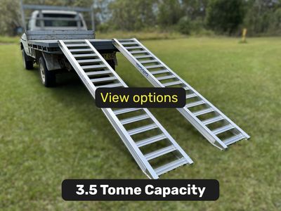 3.5 tonne capacity machinery loading ramps