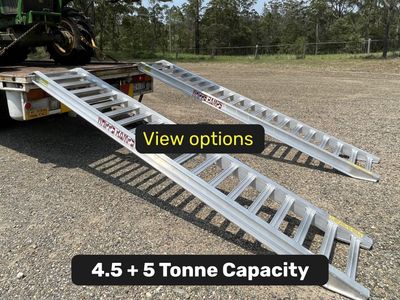 4.5 tonne capacity machinery loading ramps