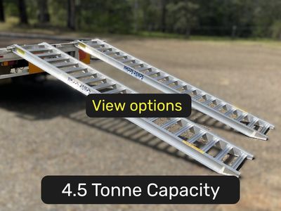 4.5 tonne capacity machinery loading ramps