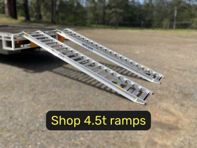 4.5 tonne capacity machinery loading ramps