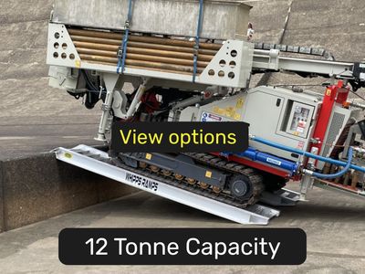 12 tonne capacity machinery loading ramps