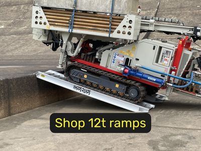 12 tonne capacity machinery loading ramps