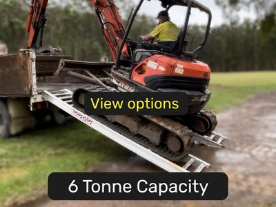 6 tonne capacity machinery loading ramps