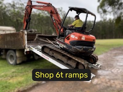 6 tonne capacity machinery loading ramps