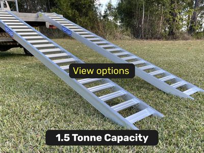1.5 tonne capacity machinery loading ramps