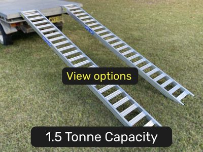 1.5 tonne capacity machinery loading ramps