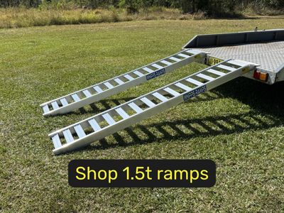 1.5 tonne capacity machinery loading ramps
