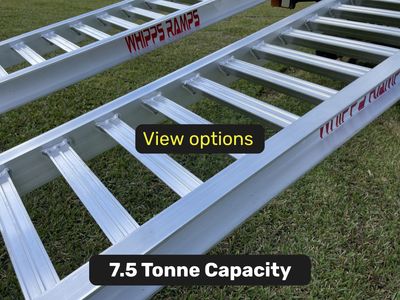 7.5 tonne capacity machinery loading ramps
