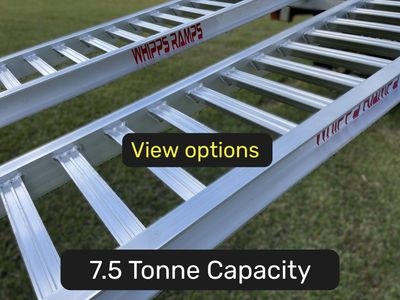 7.5 tonne capacity machinery loading ramps