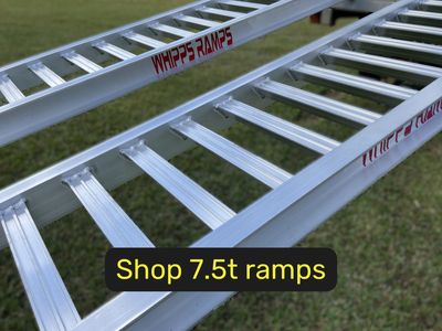 7.5 tonne capacity machinery loading ramps